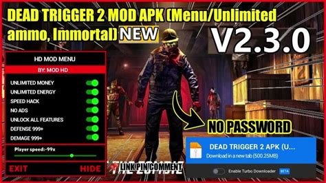 dead trigger 2 mod apk obb (unlimited money and gold)|Download DEAD TRIGGER 2 (MOD Menu) 1.10.5 .